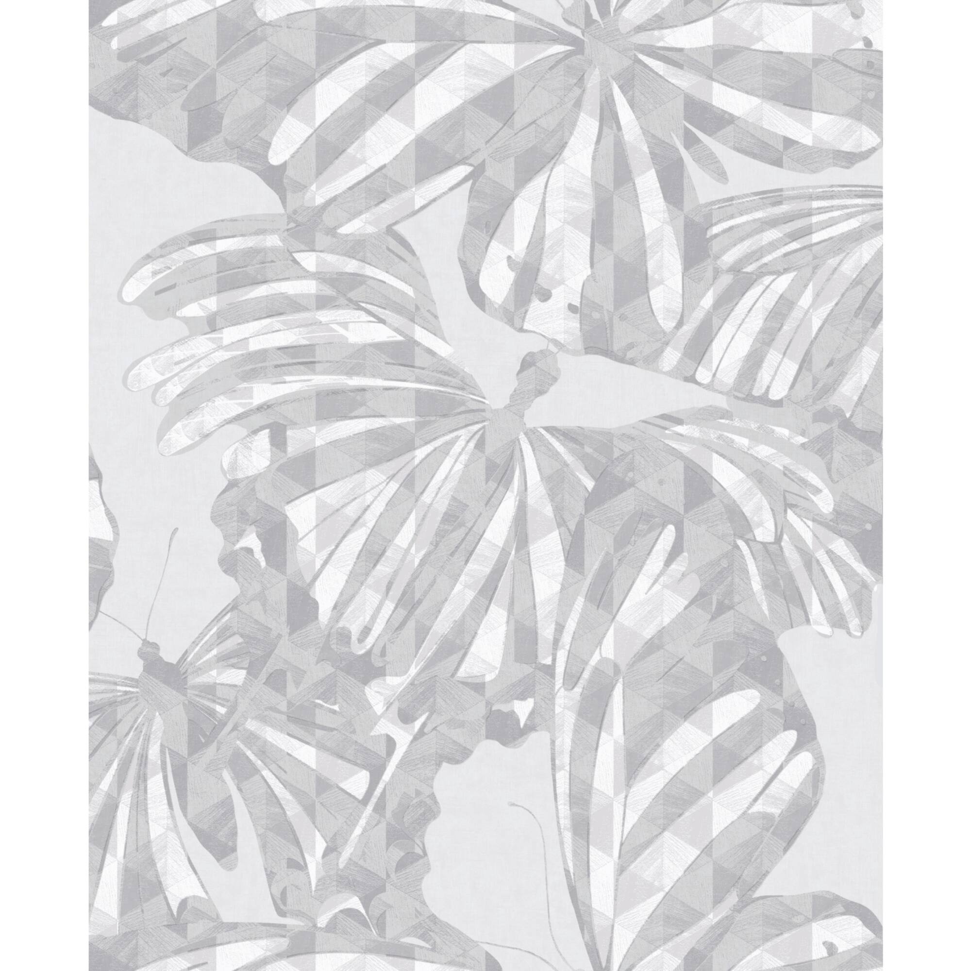 RoomMates Mr. Kate Gray Butterfly Peel & Stick Wallpaper